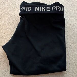 Nike Pro Black Athletic lined Leggings size small